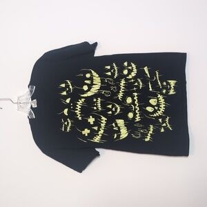 Glow In The Dark Halloween Jack o Lantern Faces Graphic T Shirt